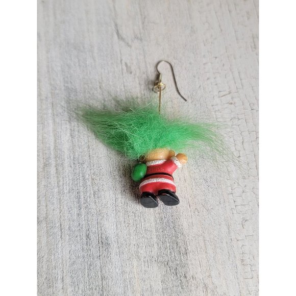 Vintage Mini Santa Claus troll doll ornament Xmas - Picture 4 of 5